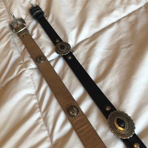 Forever 21 Set of 2 Studded Belts
